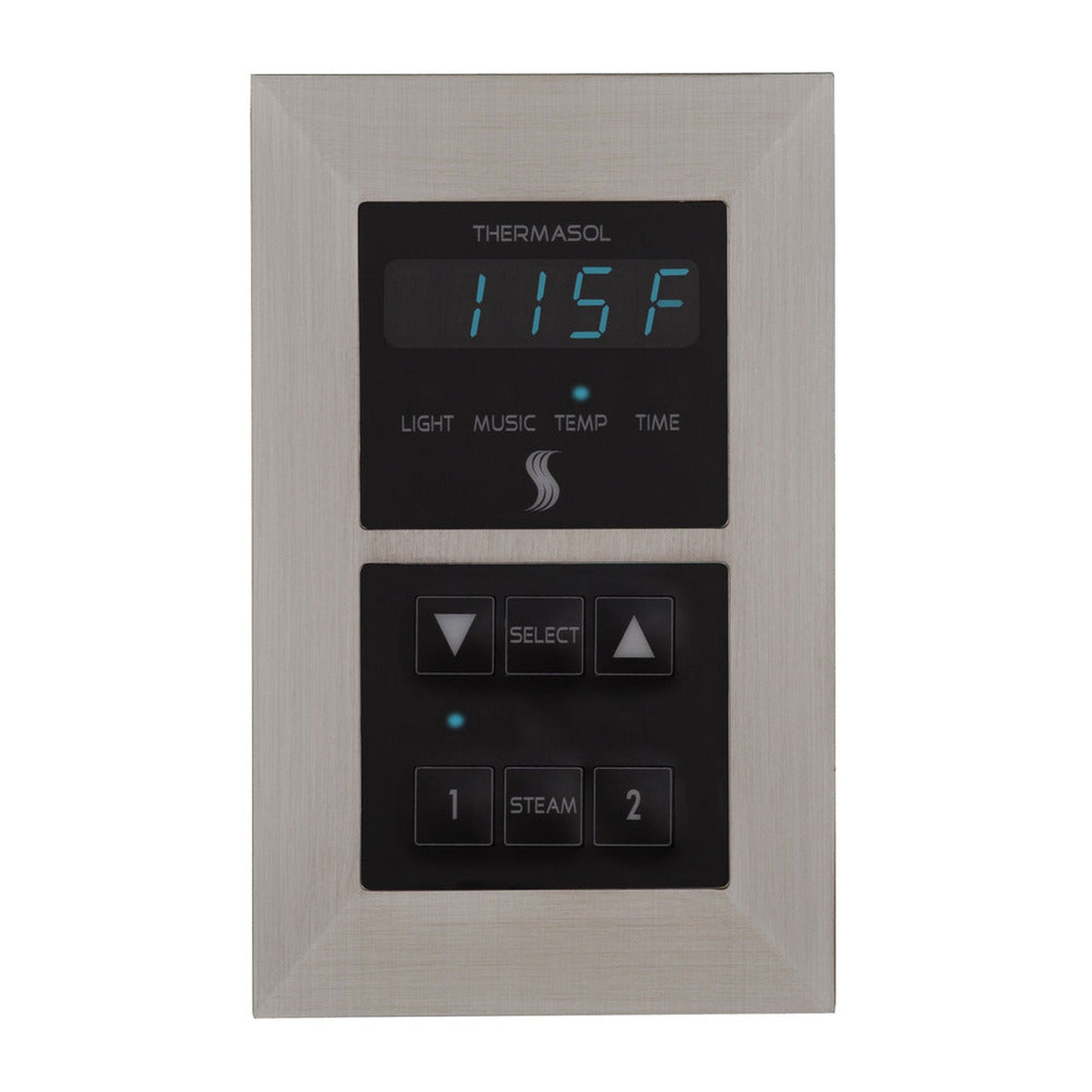 ThermaSol Satin Chrome Finish Recessed Signature Environment Control - Square