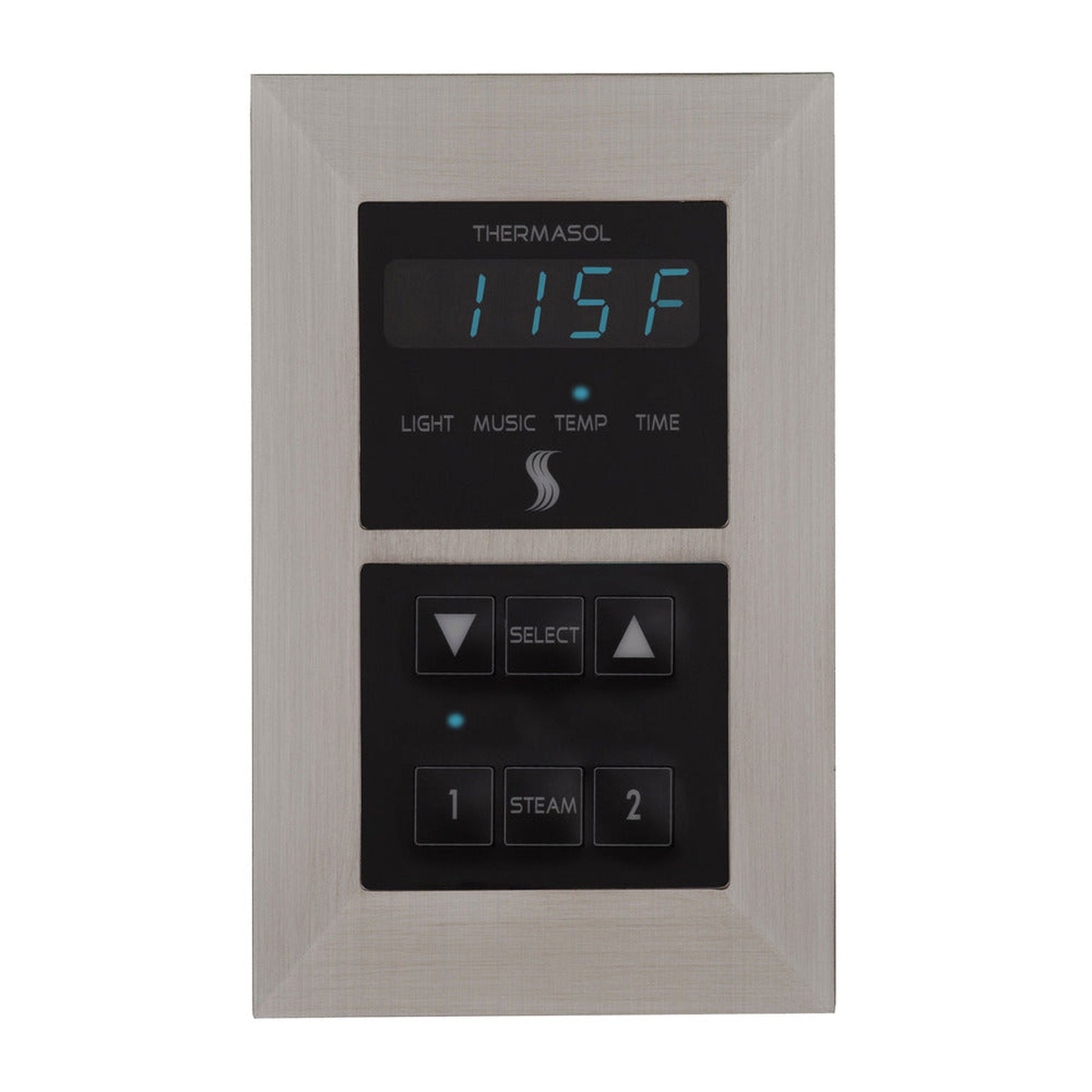 ThermaSol Satin Chrome Finish Recessed Signature Environment Control - Square