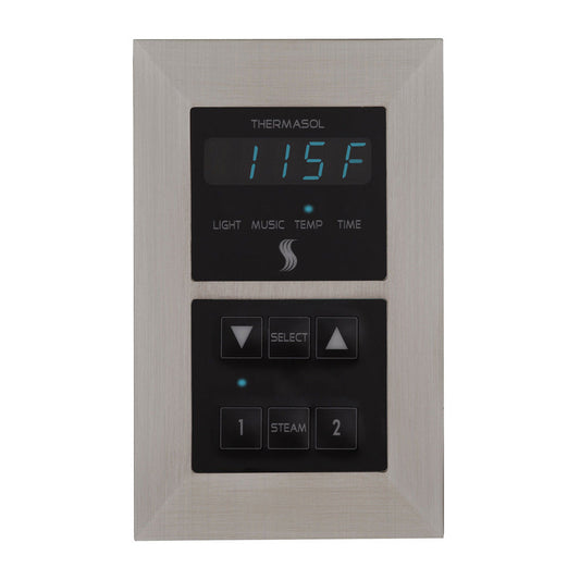 ThermaSol Satin Chrome Finish Recessed Signature Environment Control - Square