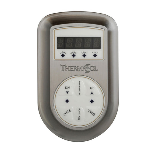 ThermaSol Satin Chrome Finish Wall-Mount Signature Environment Control - Round