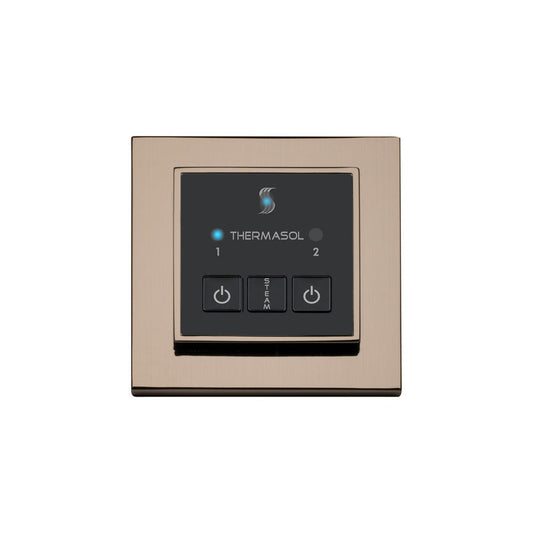 ThermaSol Satin Nickel Finish Easy Start Steam Control - Square