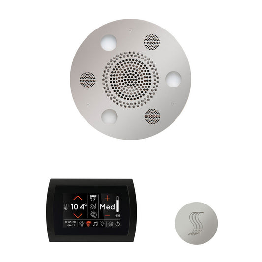 ThermaSol The Wellness Polished Chrome Finish Serenity Advanced Round Package with 5" SignaTouch and SteamVection