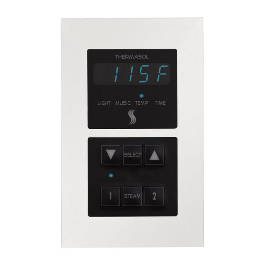 ThermaSol White Finish Recessed Signature Environment Control - Square