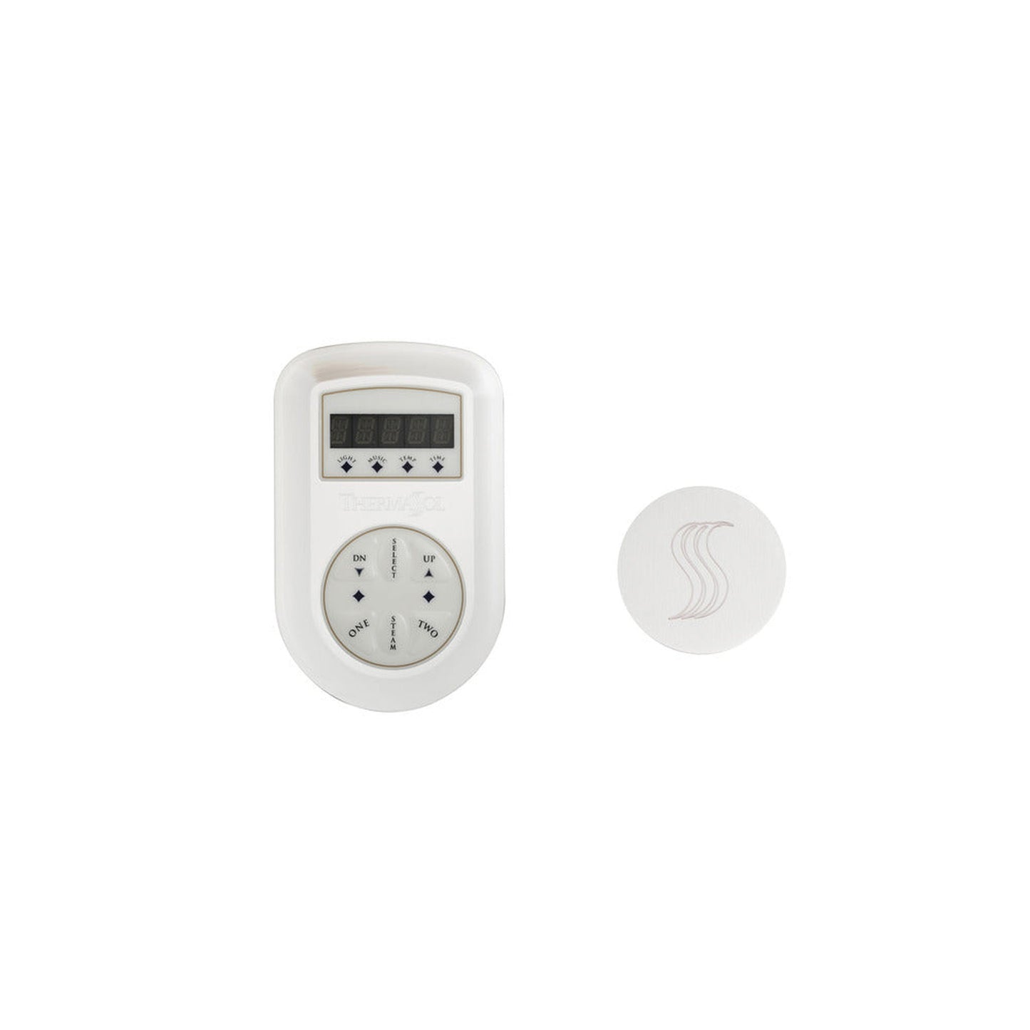 ThermaSol White Finish Wall-Mount Signature Control with Round SteamVection