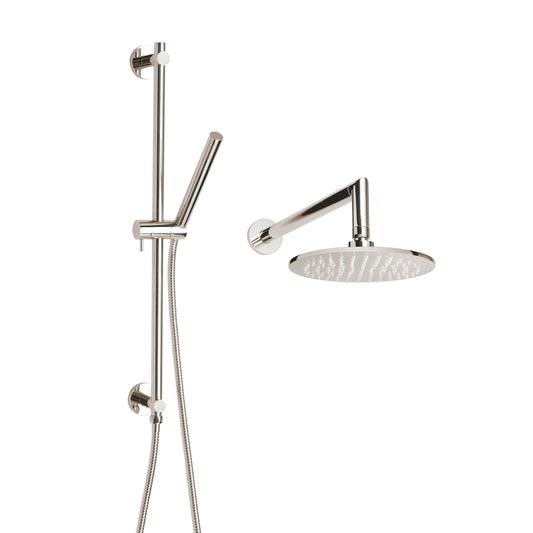 Thermasol Polished Nickel Round Essential Shower Fixture Package