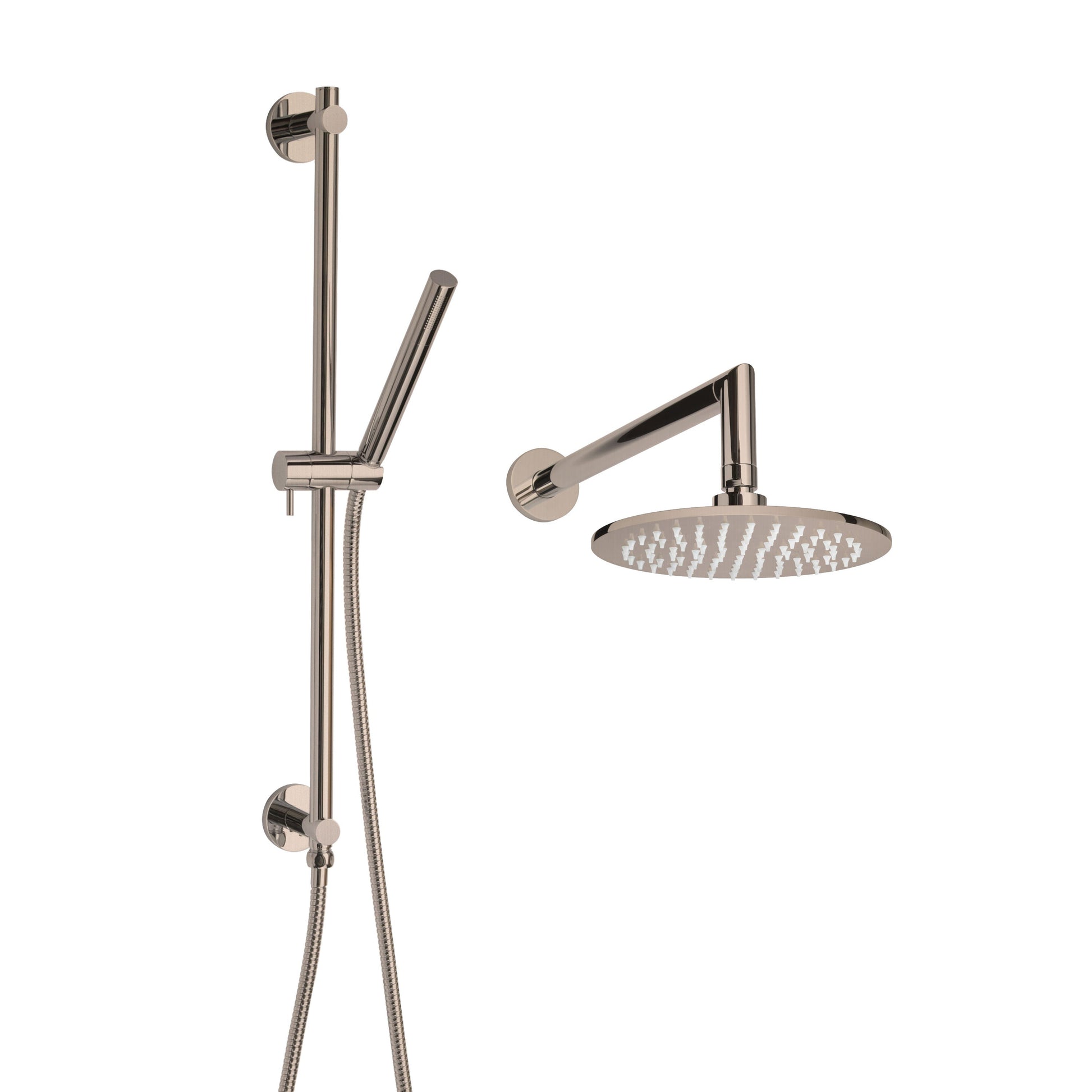 Thermasol Satin Nickel Round Essential Shower Fixture Package
