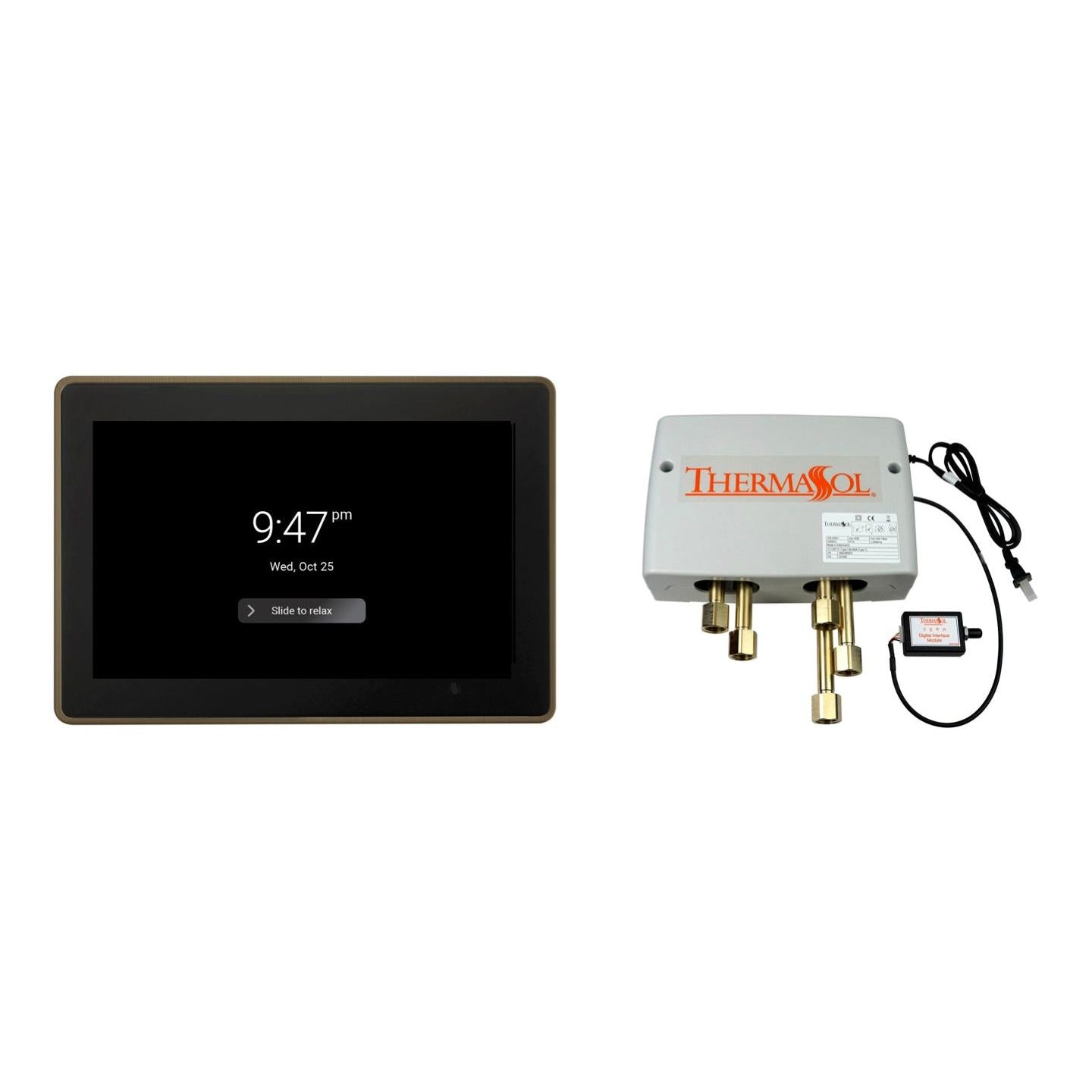 Thermasol ThermaTouch2 15 Control Antique Nickel Digital Shower Package