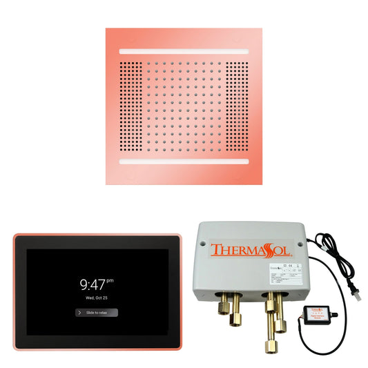 Thermasol ThermaTouch2 15 Control Copper HydroVive 14 Wellness Shower Package With Digital Shower Valve