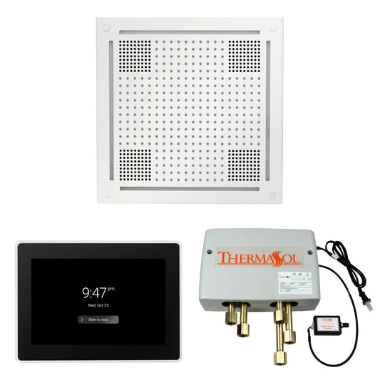 Thermasol ThermaTouch2 15 Control White HydroVive 18 Wellness Shower Package With Digital Shower Valve