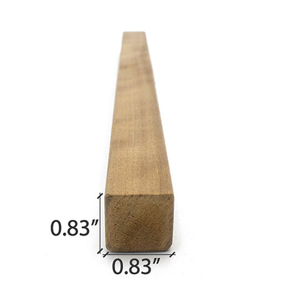 PROSAUNAS Thermo-Aspen 1" x 1" x 1' Natural Thermo-Aspen Wood Smooth 4 Sides, Eased Edges, Square-Edge Hidden Profile Trim Moulding
