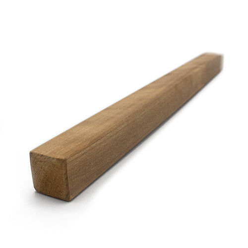 PROSAUNAS Thermo-Aspen 1" x 1" x 1' Natural Thermo-Aspen Wood Smooth 4 Sides, Eased Edges, Square-Edge Hidden Profile Trim Moulding