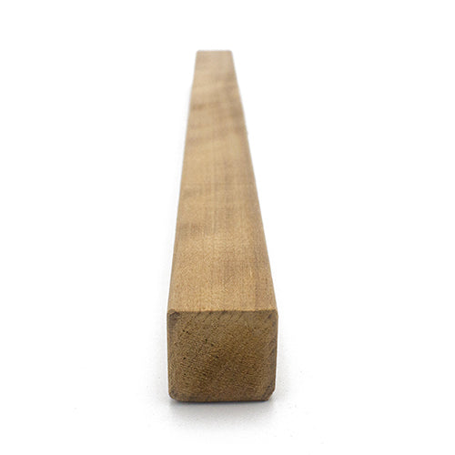 PROSAUNAS Thermo-Aspen 1" x 1" x 8' Natural Thermo-Aspen Wood Smooth 4 Sides, Eased Edges, Square-Edge Hidden Profile Trim Moulding