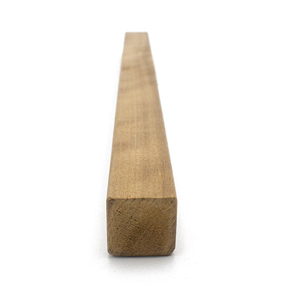 PROSAUNAS Thermo-Aspen 1" x 1" x 1' Natural Thermo-Aspen Wood Smooth 4 Sides, Eased Edges, Square-Edge Hidden Profile Trim Moulding