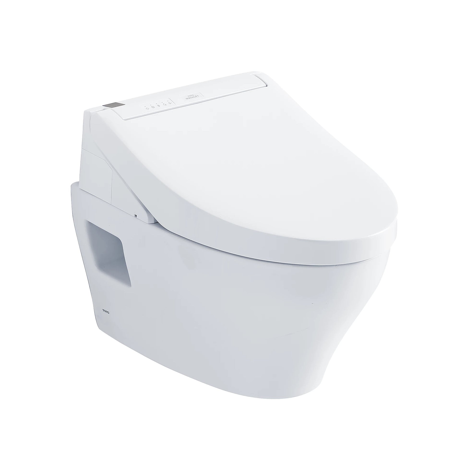 TOTO EP Matte Silver Washlet With C5 Wall-hung Toilet
