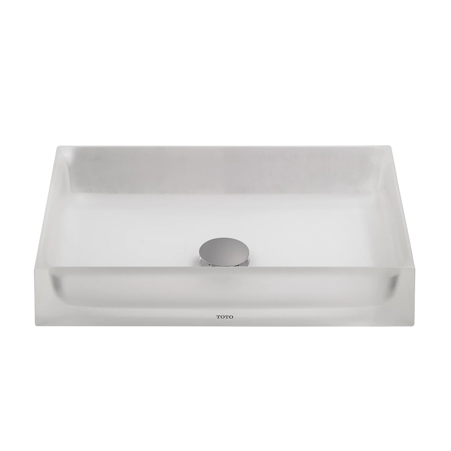 TOTO Luminist Frosted White Rectangle Vessel Lavatory