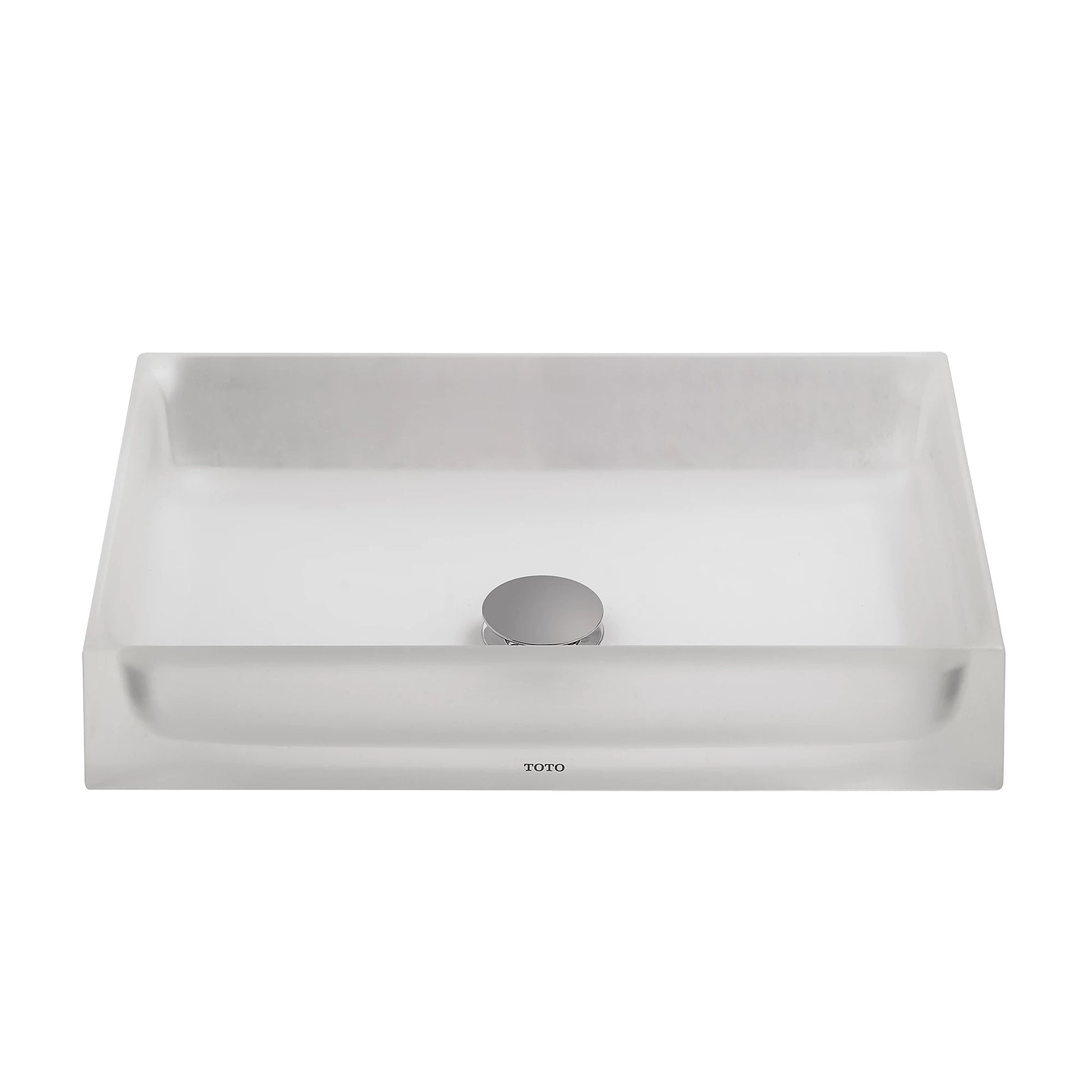 TOTO Luminist Frosted White Rectangle Vessel Lavatory