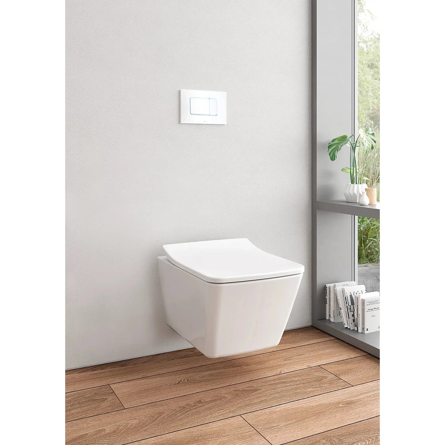 TOTO SP Matte Silver Wall-Hung Toilet With In-Wall Tank System