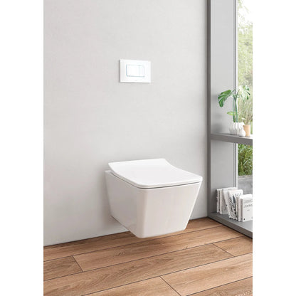 TOTO SP Matte Silver Wall-Hung Toilet With In-Wall Tank System