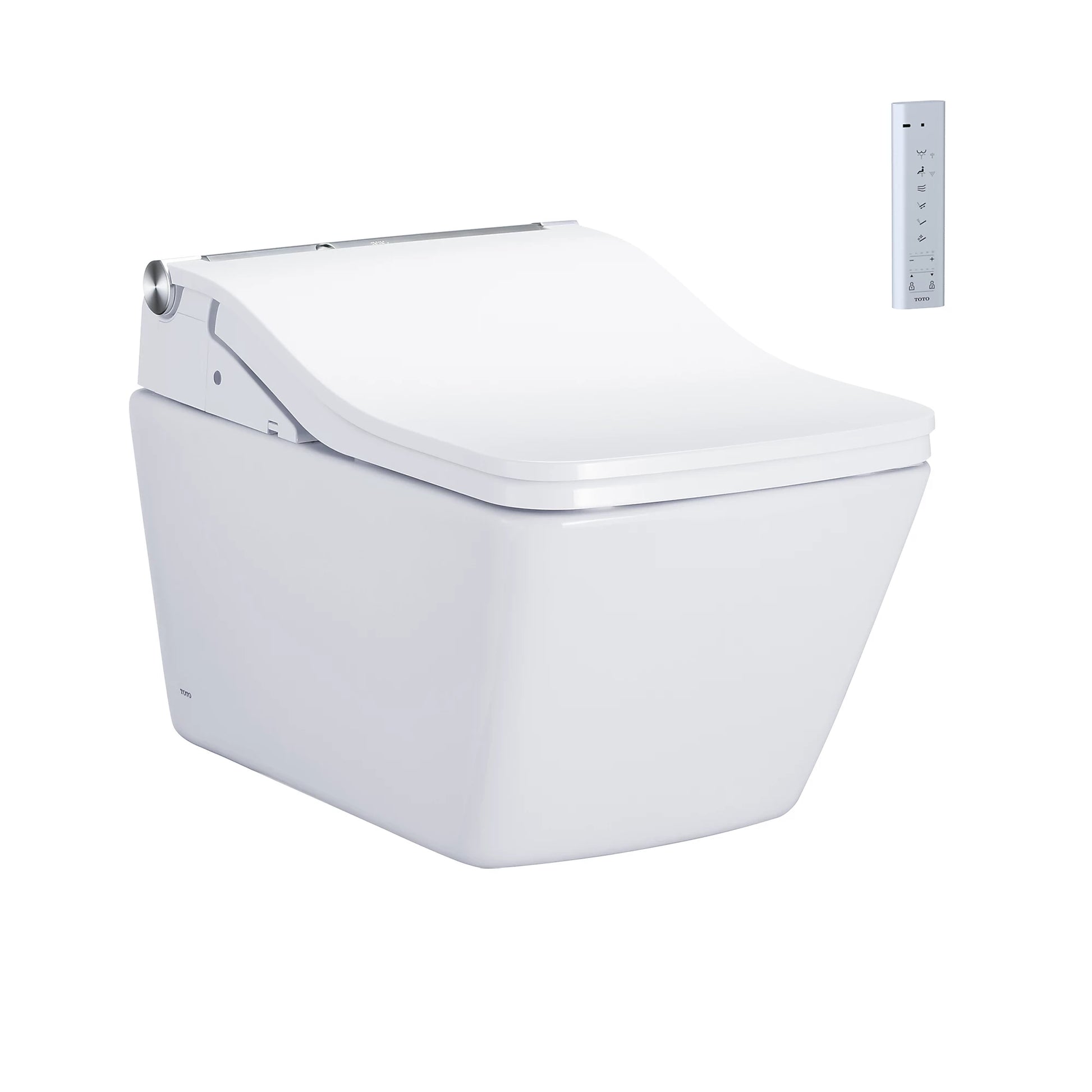 TOTO SP Matte Silver Washlet With SW Wall-hung Toilet