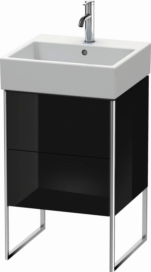 Duravit XSquare 19" Black Two Drawer Floorstanding Vanity Unit (XS447204040)