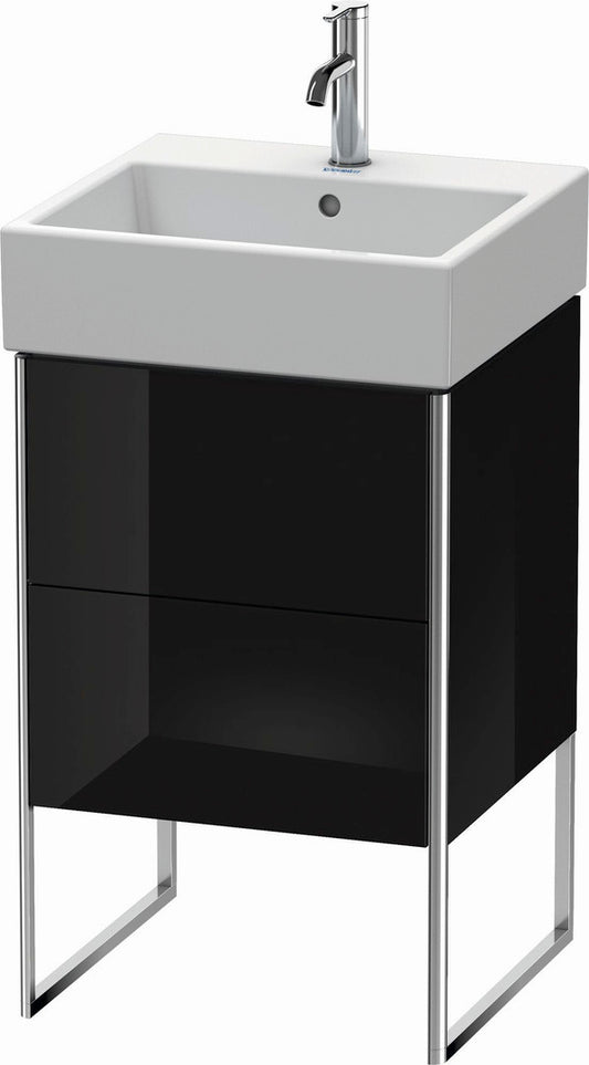 Duravit XSquare 19" Black Two Drawer Floorstanding Vanity Unit (XS447204040)