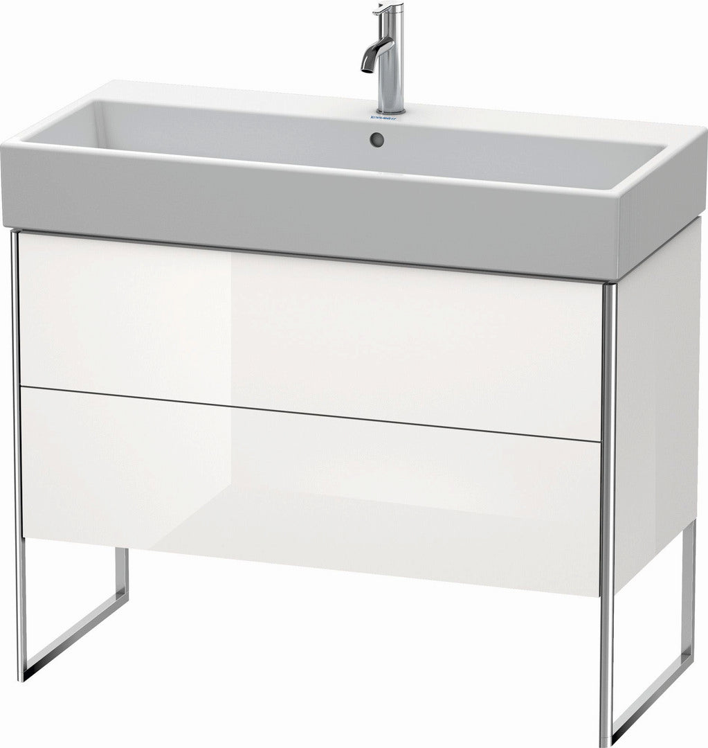 Duravit XSquare 39" White Two Drawer Floorstanding Vanity Unit (XS447602222)