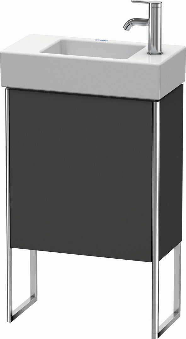 Duravit XSquare 19" Graphite One Door Floorstanding Vanity Unit (XS4471L4949)