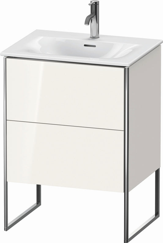 Duravit XSquare 24" White High Gloss Two Drawer Floorstanding Vanity Unit (XS452208585)