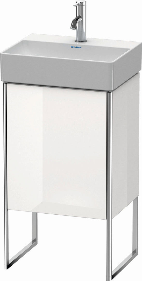 Duravit XSquare 17" White High Gloss One Door Floorstanding Vanity Unit (XS4441L2222)
