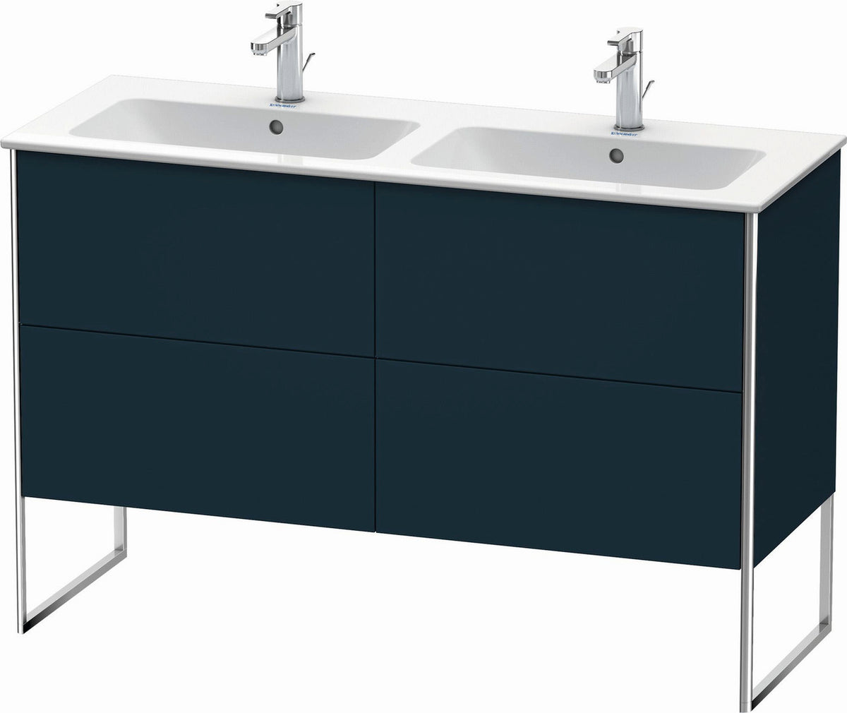Duravit XSquare 50" Midnight Blue Two Drawer Floorstanding Vanity Unit (XS444909898)