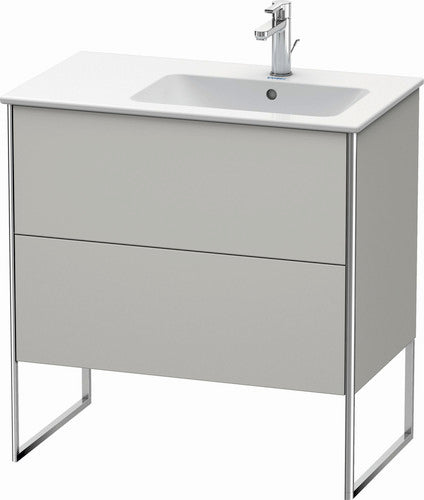 Duravit XSquare 32" Concrete Gray Two Drawer Floorstanding Vanity Unit (XS445200707)
