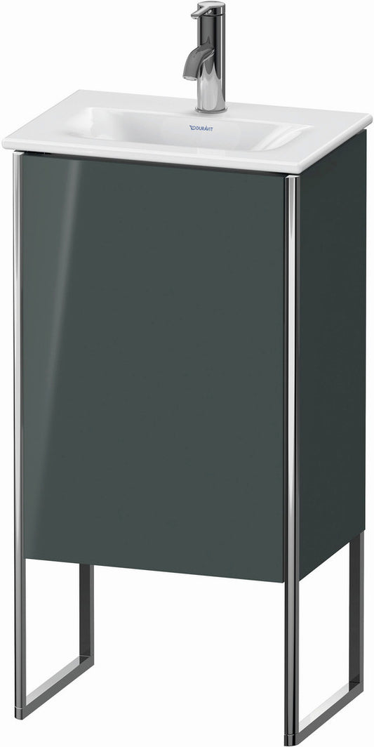 Duravit XSquare 17" Dolomite Gray One Door Floorstanding Vanity Unit (XS4520R3838)