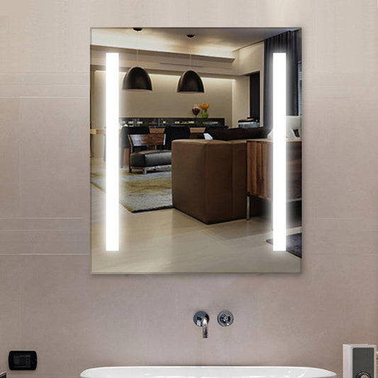 Vanity Art 24" W x 28" H LED Lighted Bathroom Vanity Wall Mirror With Touch Sensor Switch