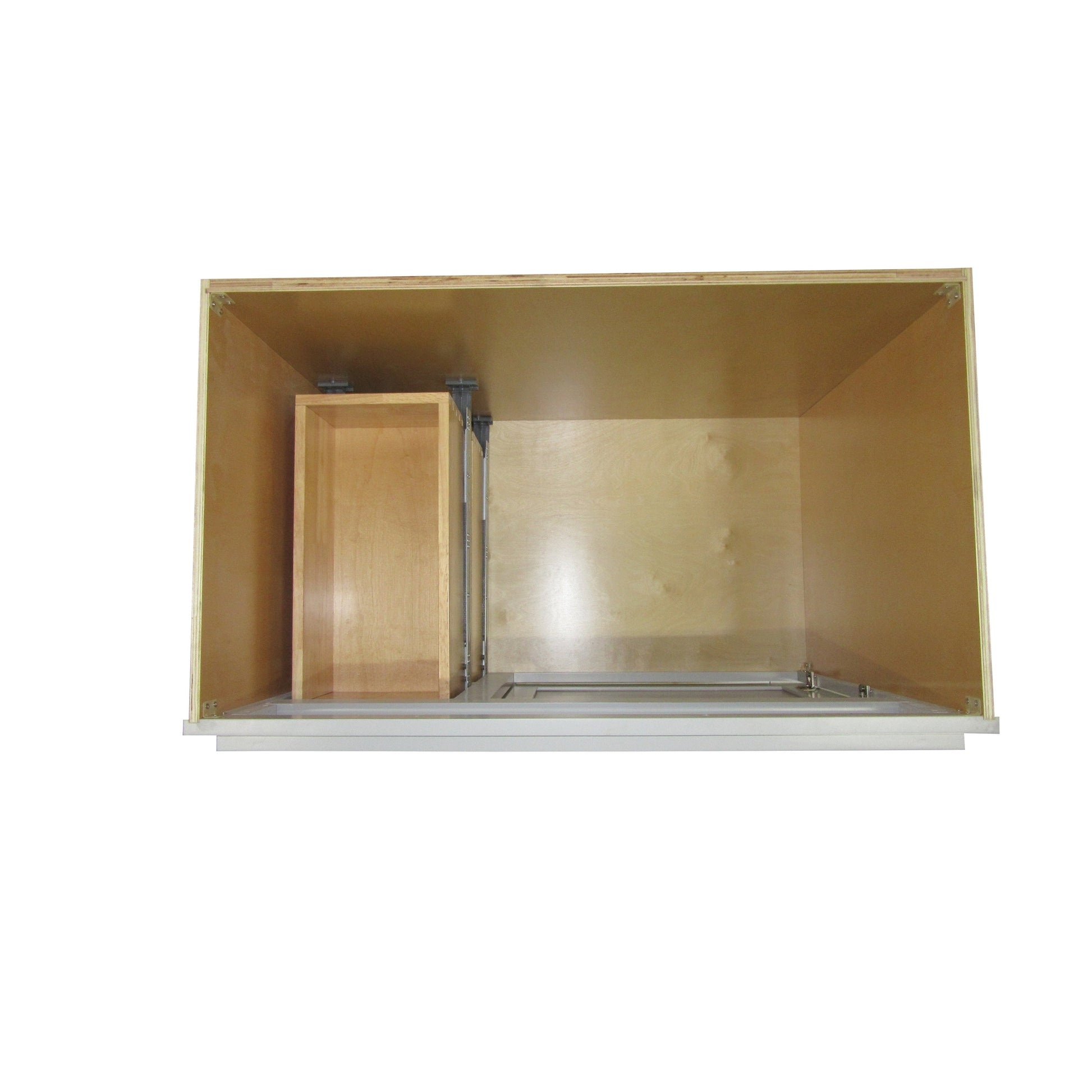 Vanity Art 36" Gray Freestanding Solid Wood Vanity Cabinet With Single Soft Closing Door and 2 Left Drawers
