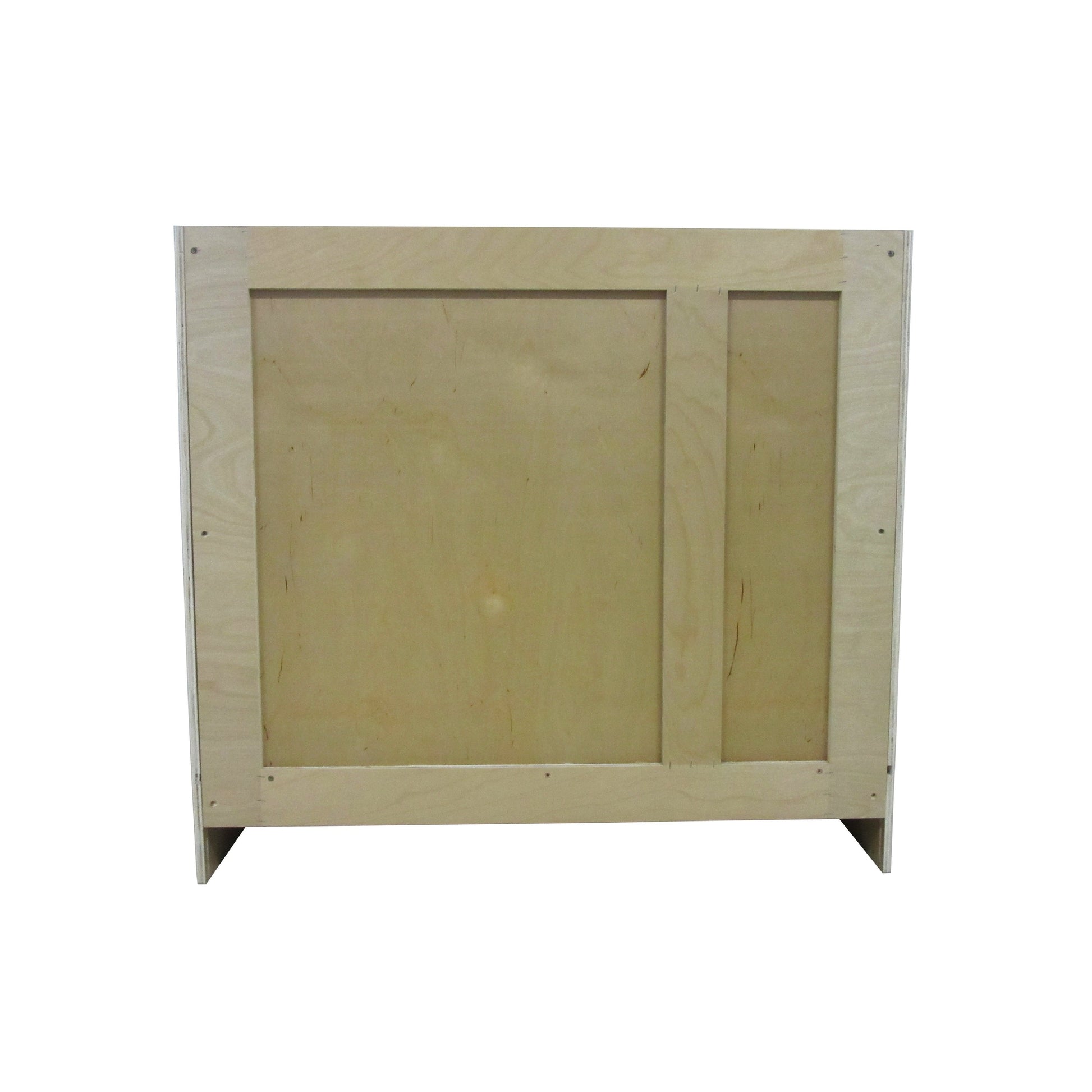 Vanity Art 36" White Freestanding Solid Wood Vanity Cabinet With Single Soft Closing Door and 2 Left Drawers