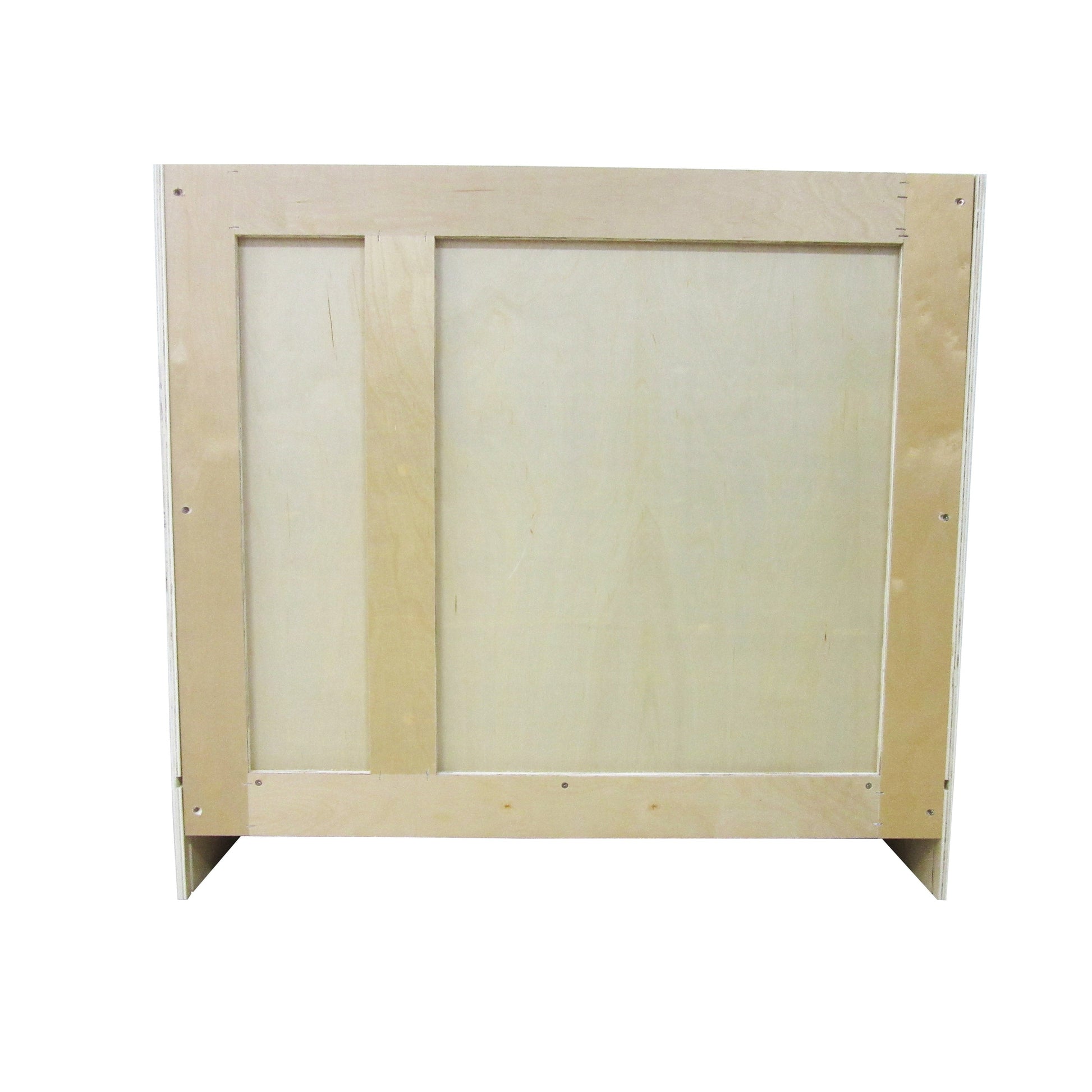 Vanity Art 36" White Freestanding Solid Wood Vanity Cabinet With Single Soft Closing Door and 2 Right Drawers