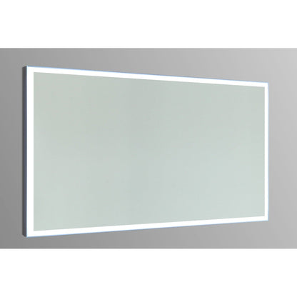 Vanity Art 48" W x 24" H Rectangular Frameless LED Lighted Illuminated Bathroom Vanity Wall Mirror With Touch Sensor Switch