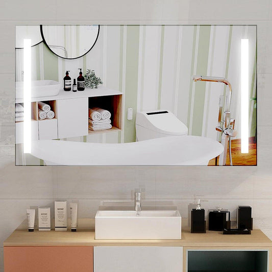 Vanity Art 48" W x 28" H LED Lighted Bathroom Vanity Wall Mirror With Touch Sensor Switch