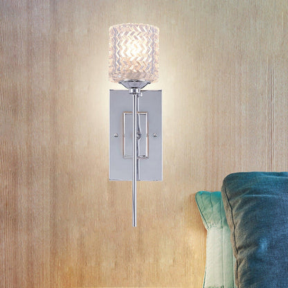 Vanity Art 5" Chrome 1-Light LED Wall Sconce With Clear Glass Shade