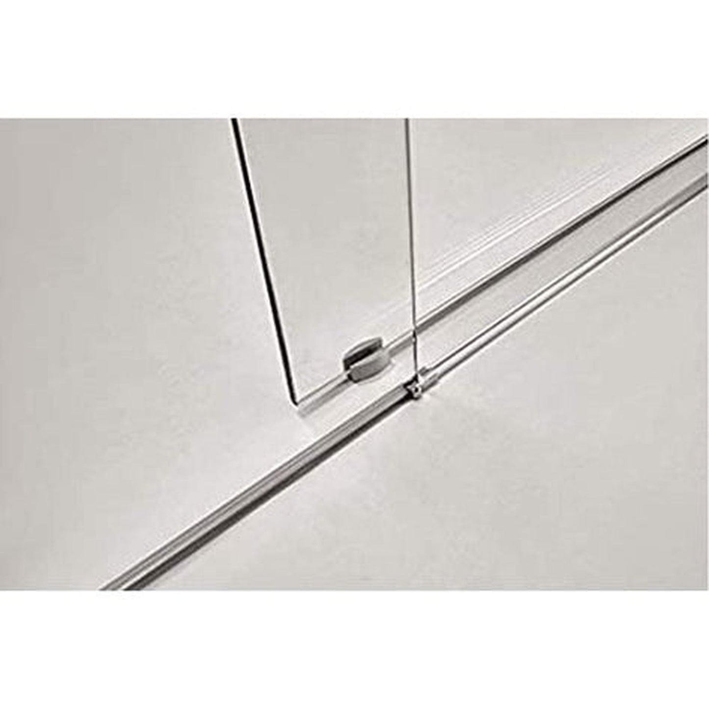 Vanity Art 60" W x 76" H Frameless Single Sliding Glass Barn Shower Door With Polished Chrome