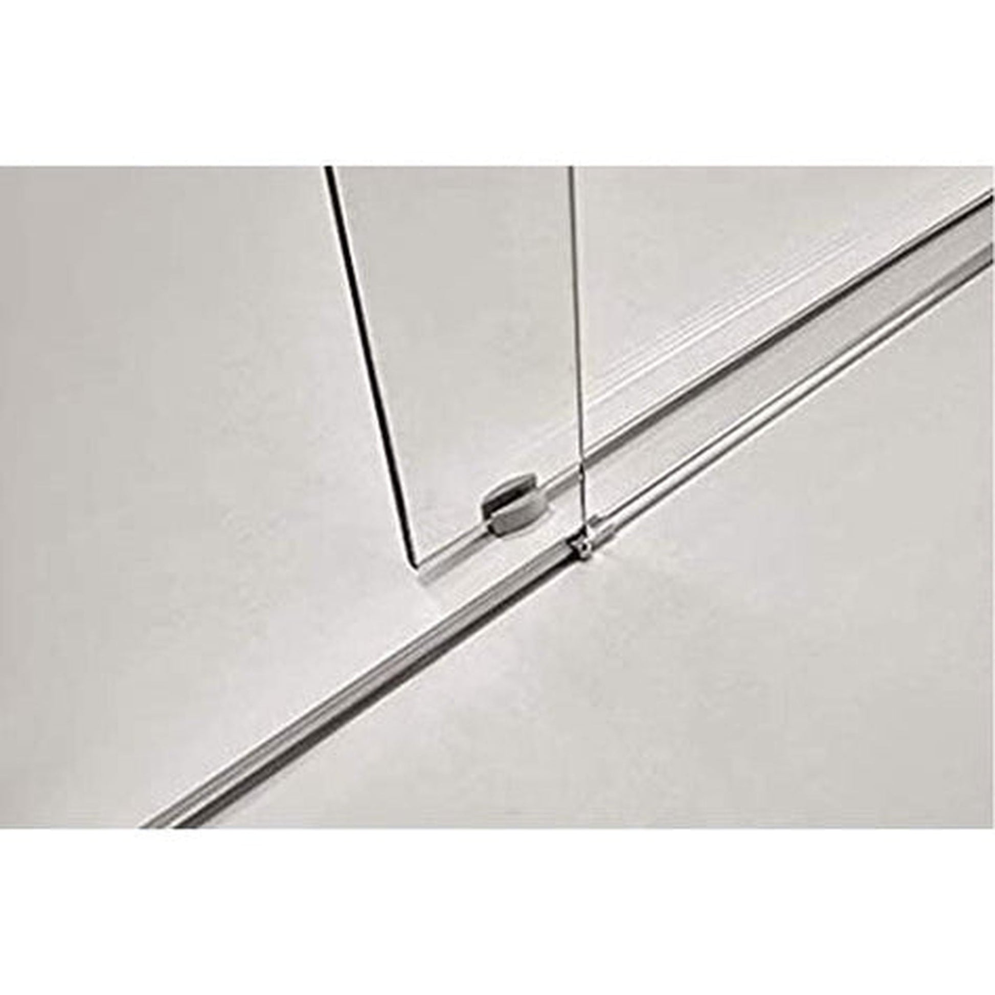 Vanity Art 60" W x 76" H Frameless Single Sliding Glass Barn Shower Door With Polished Chrome