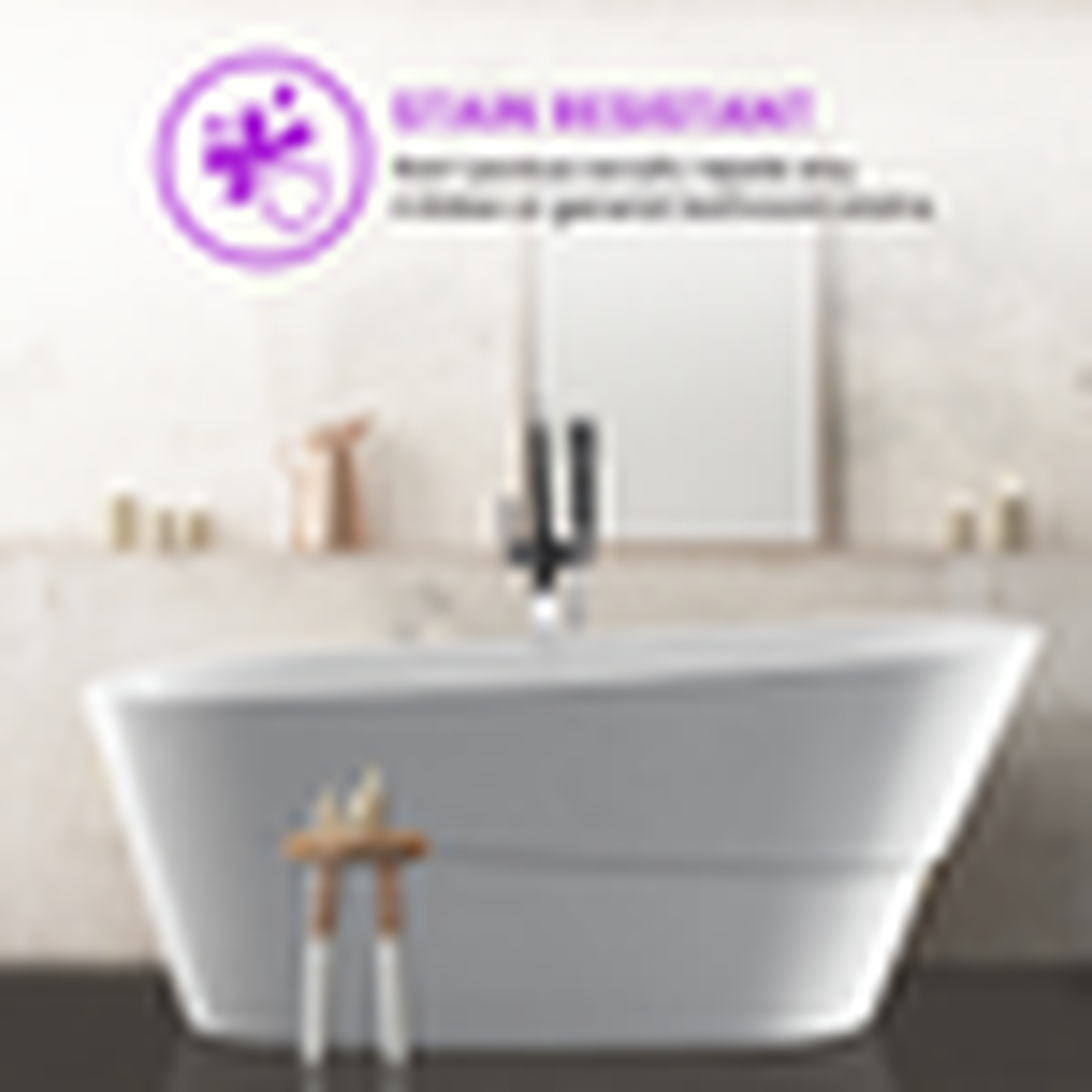 Vanity Art 67" White Acrylic Freestanding Bathtub With Polished Chrome Pop-up Drain, Slotted Overflow and Flexible Drain Hose