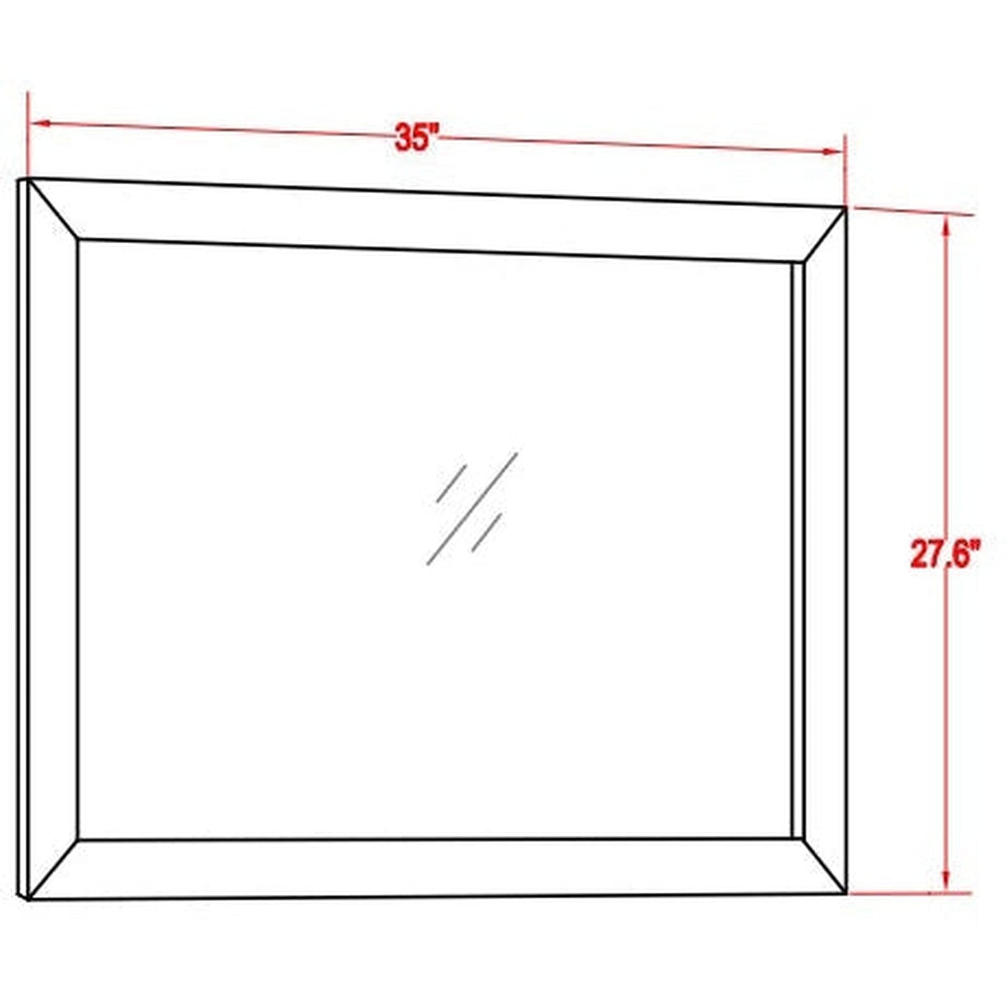 Vanity Art Genoa 36" Single White Freestanding Modern Bathroom Vanity Set With Super White Engineered Marble Top, White Ceramic Sink, Backsplash and Mirror