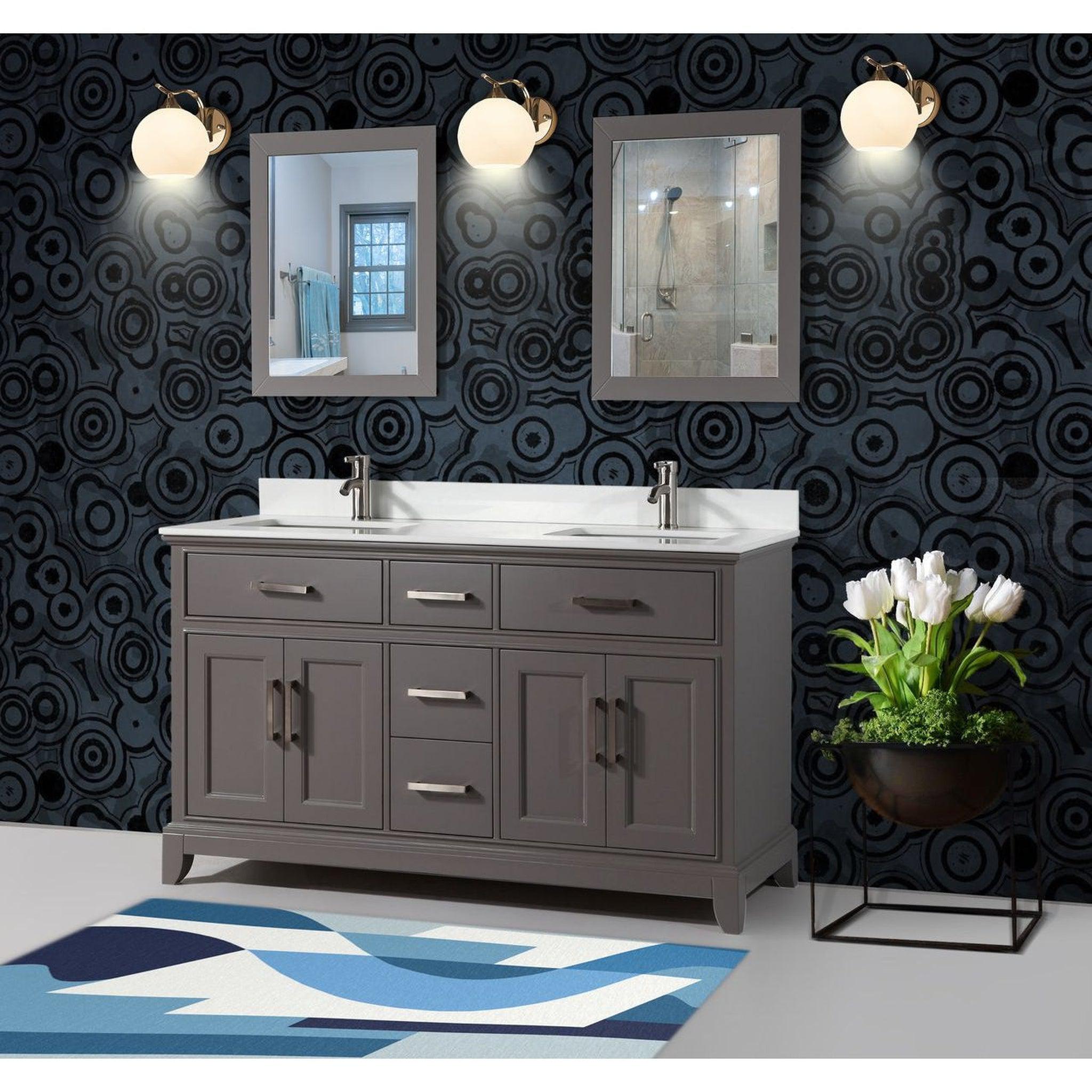 Modern hotsell grey bathroom tower set grey