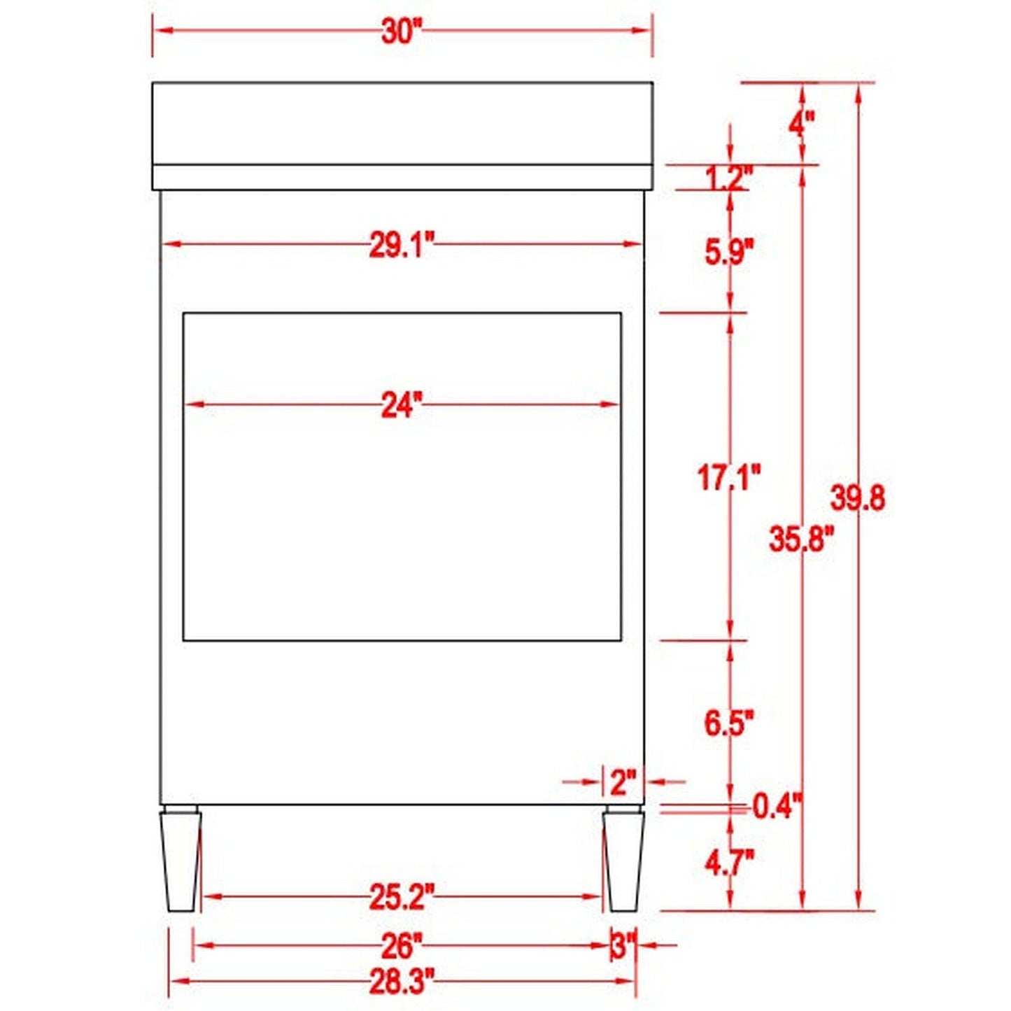 Vanity Art Savona 30" Single White Freestanding Modern Bathroom Vanity Set With Carrara Marble Top, Undermount Ceramic Sink, 1 Dovetail Drawer Cabinet, Backsplash and Mirror