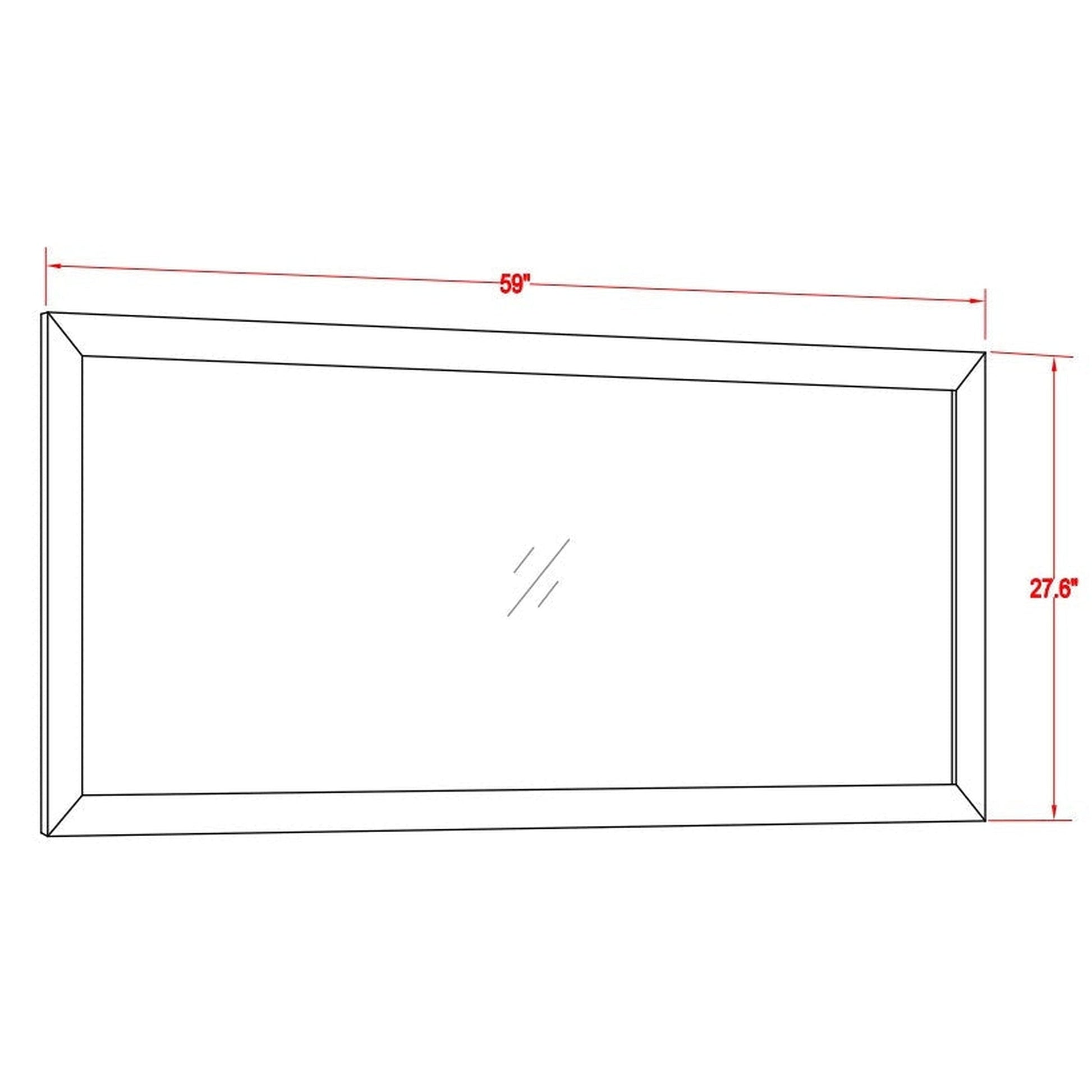 Vanity Art Savona 60" Double White Freestanding Modern Bathroom Vanity Set With Carrara Marble Top, Undermount Ceramic Sink, 5 Dovetail Drawer Cabinet, Backsplash and Mirror