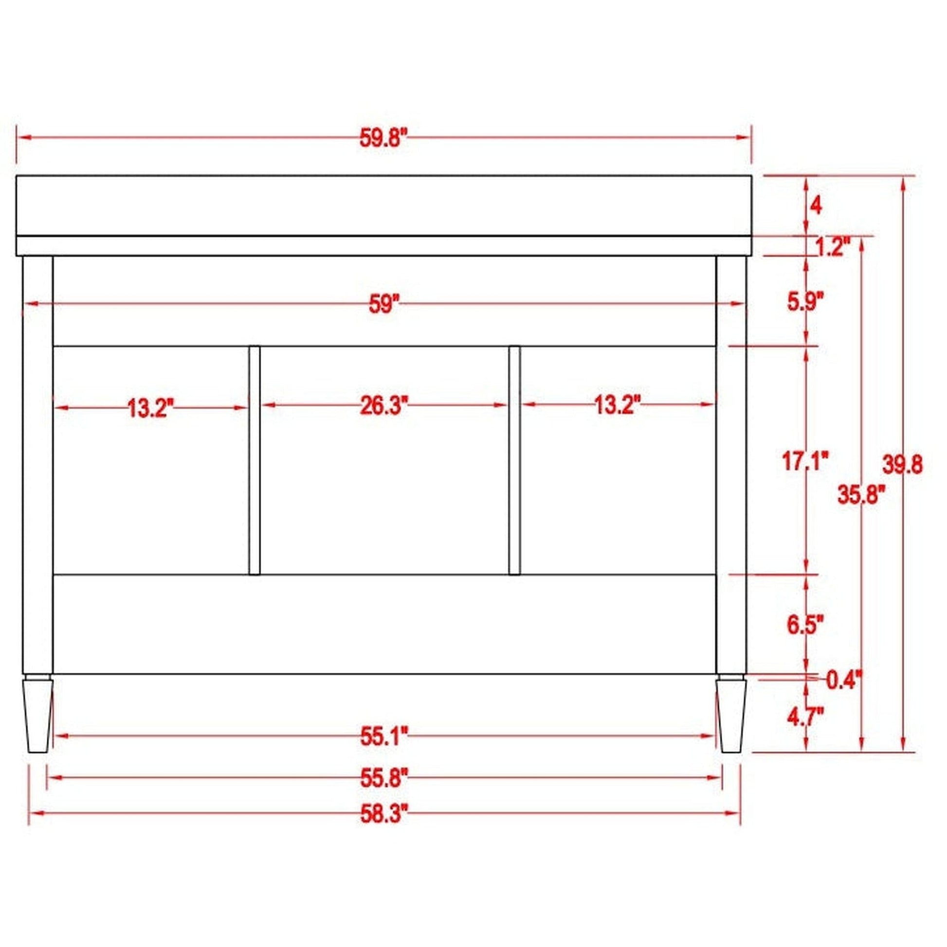 Vanity Art Savona 60" Single Gray Freestanding Modern Bathroom Vanity Set With Carrara Marble Top, Undermount Ceramic Sink, 7 Dovetail Drawer Cabinet, Backsplash and Mirror