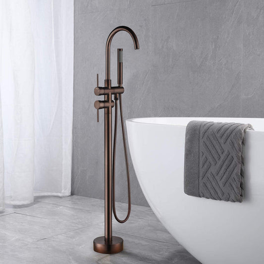 Vanity Art VA2012 47" Oil Rubbed Bronze Freestanding Waterfall Bathtub Faucet