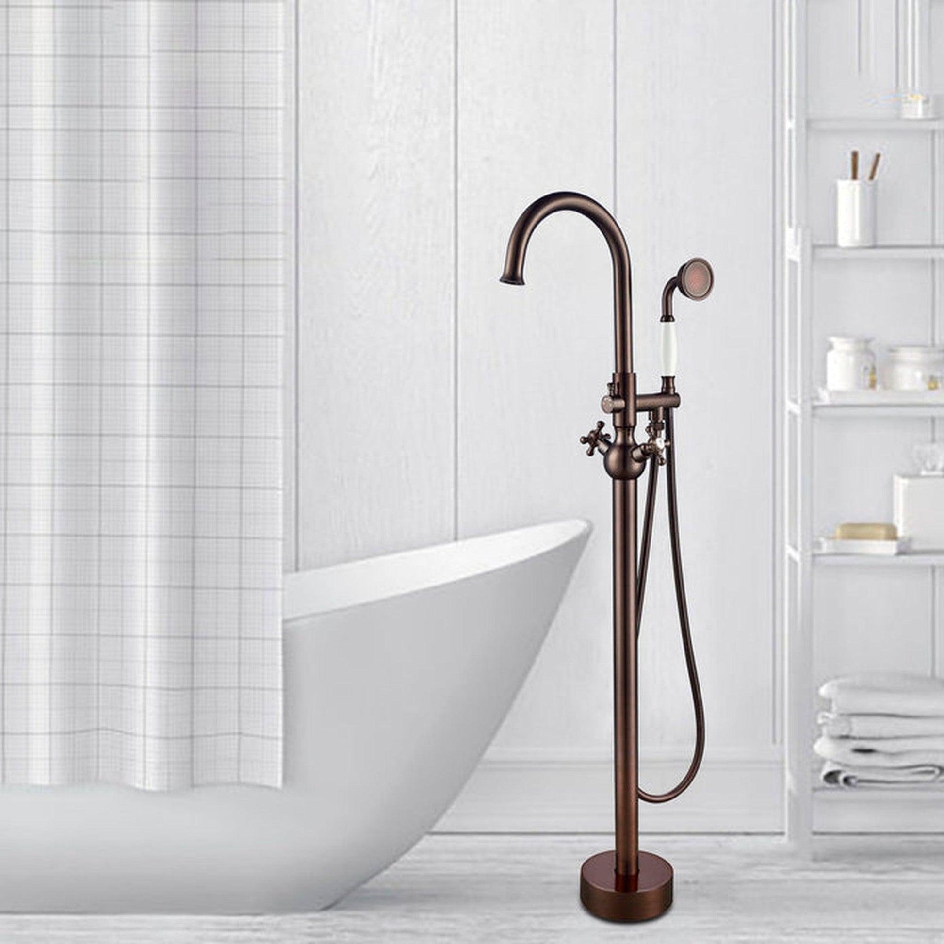 Bamboo Bronze Design Bathtub Faucet with Shower –, VESIMI Design