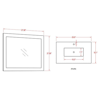 Vanity Art VA30 96" Double White Freestanding Modern Bathroom Vanity Set With Integrated Ceramic Sink, Compact 2 Shelves, 13 Dovetail Drawers Cabinet And 2 Mirrors